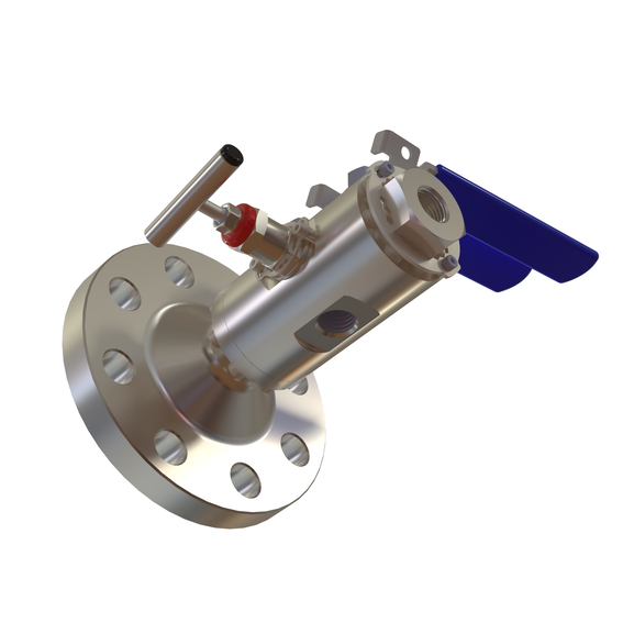 Flanged DBB valve