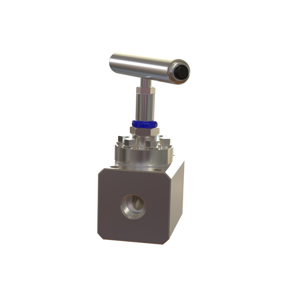 Needle valve with bolted bonnet for offshore and wellhead appl.