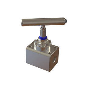 Needle valve with bolted bonnet for offshore and wellhead appl.