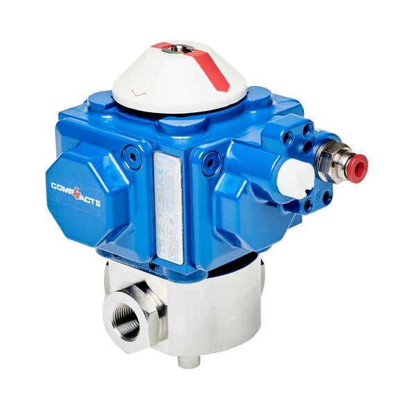 3-Way Ball Valve 3/8" with Pneumatic Actuator
