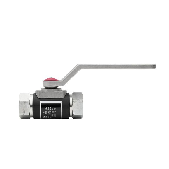 Ball valve with internal BSPP connection.