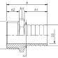 1004BC Hose barb adapter