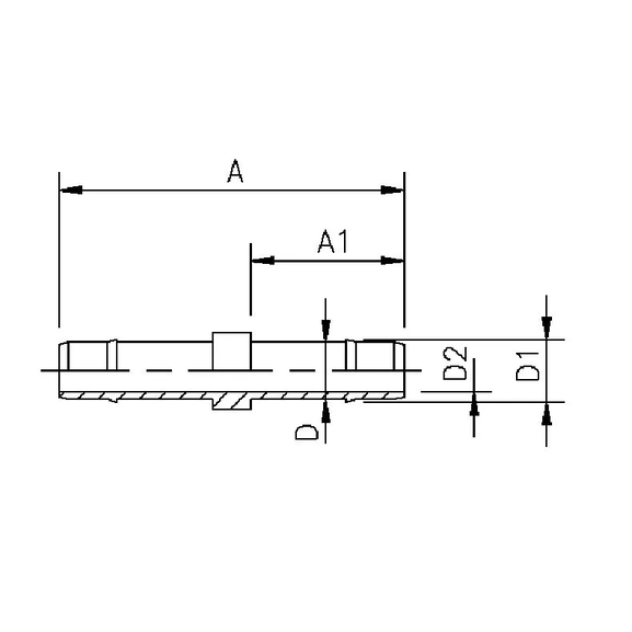 1006 Connector for nylon pipe