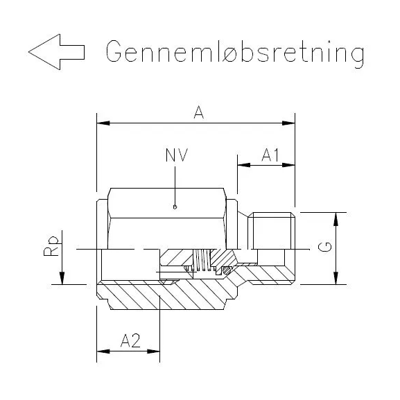 1020B-316 Stainless Steel Check  valve