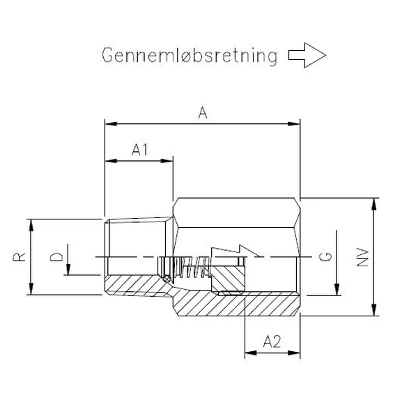 1020BRS Stainless Steel Check  valve