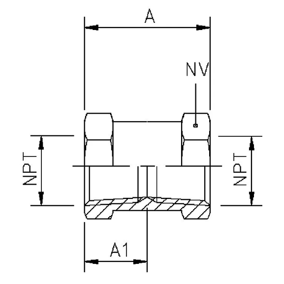 103B Conical coupling with NPT thread