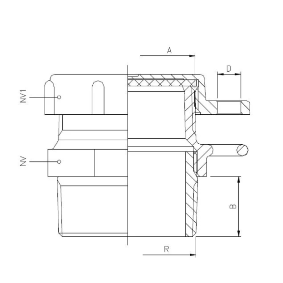 1146 Filling cover zinc with male thread