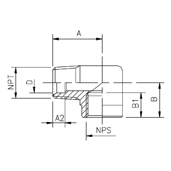 116B Elbow with NPT thread