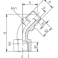 117B Elbow 45 °