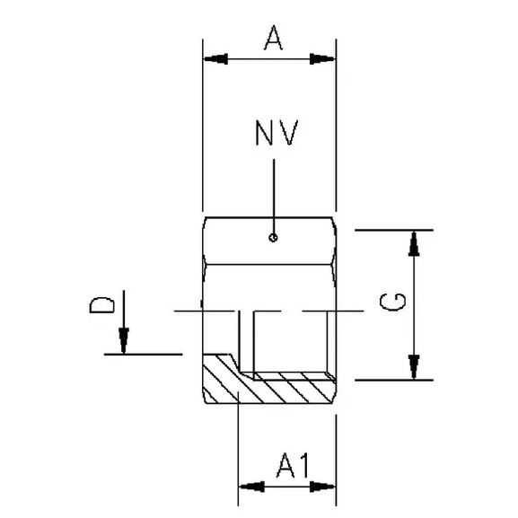 194B Nut for sleeve 60F/60N