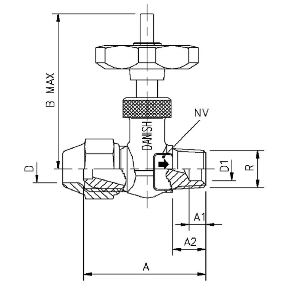 2112-48 Fuse valve for flaire