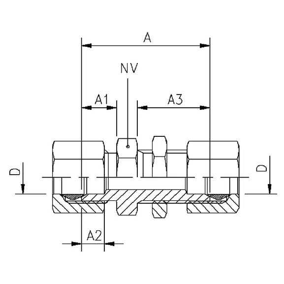 286F Bulkhead coupling