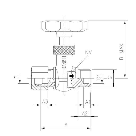 5100-68 Needle valve for compression