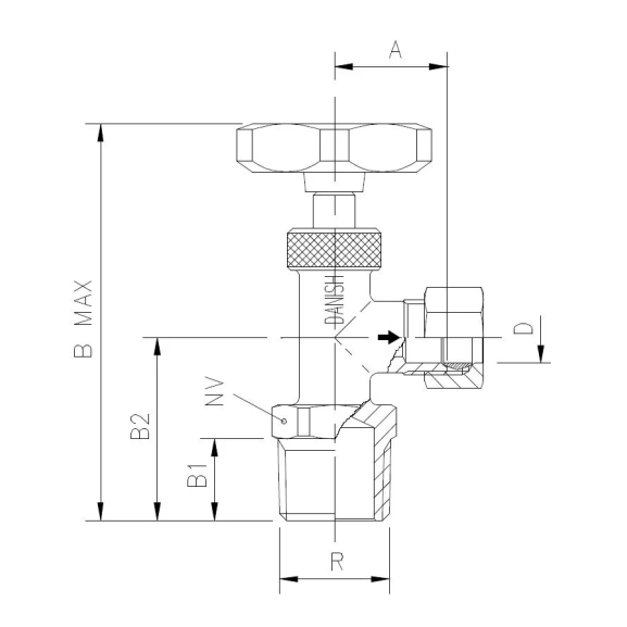 5100-69 Needle valve for compression