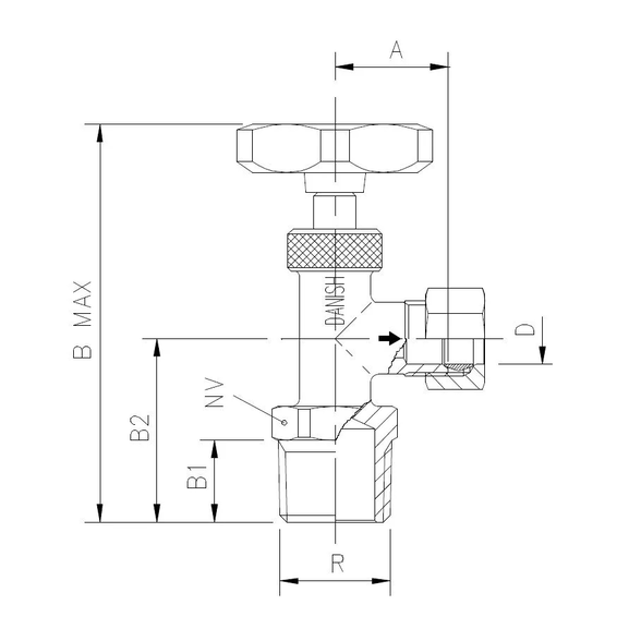 5100-69 Needle valve for compression