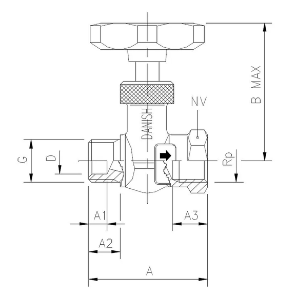 5100-88 Needle valve