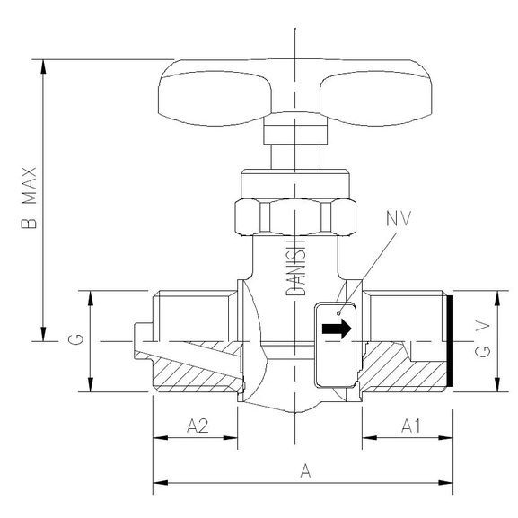 5200-23-A   Valve for manometer