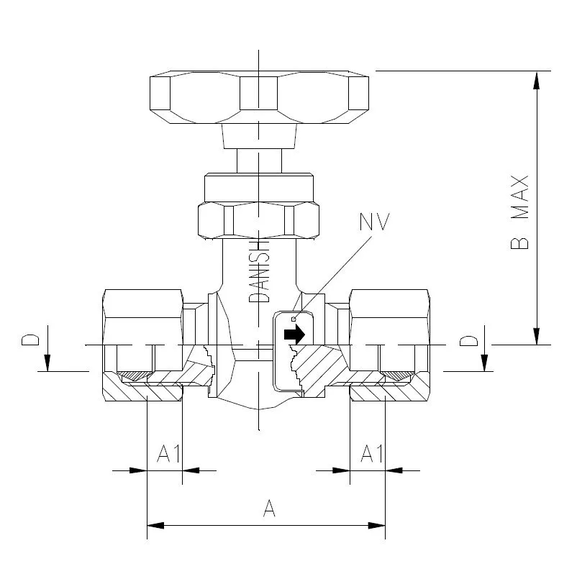 5200-282 Needle valve for compresion