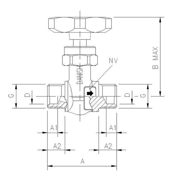 5200-282   Needle thread with parallel thread