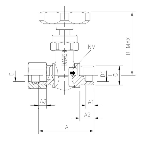 5200-68 Needle valve for compression