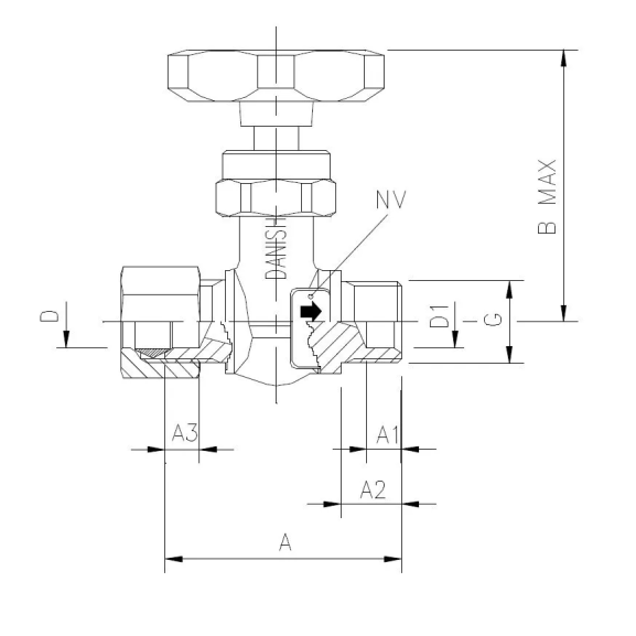 5200-68 Needle valve for compression