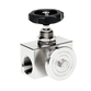5300-23   Needle valve stainless steel  with flange