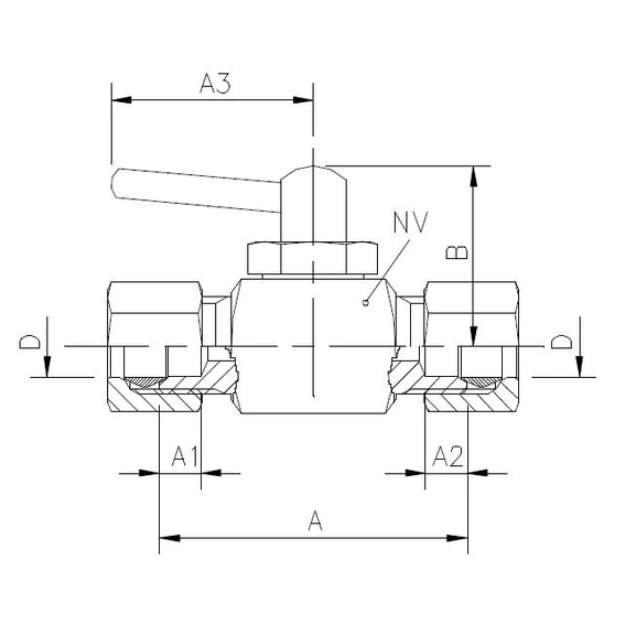 6644 Shut off cock for compression