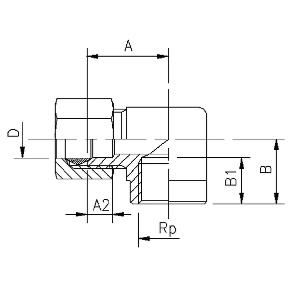 70F Female elbow (inch)