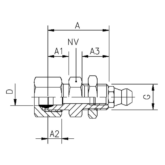 768F Nipple for lubricating system