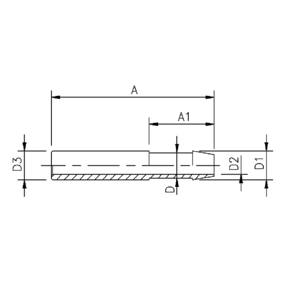 88102 Hose barb adapter with pipe end (inch)