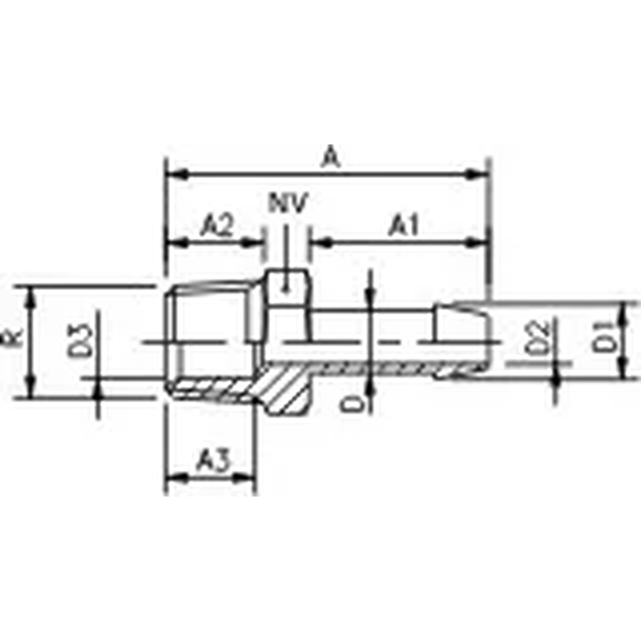 8857 Hose barb adapter