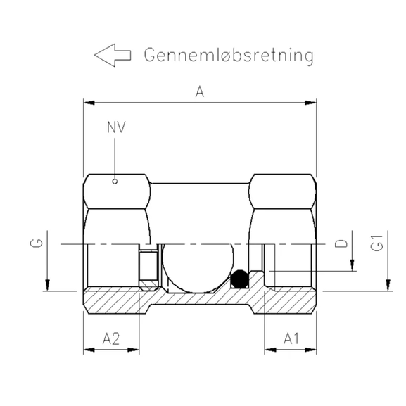 8919 Ball check valve