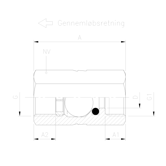 8919 Ball check valve