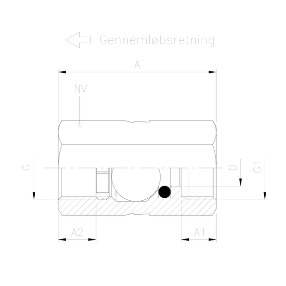 8919 Ball check valve