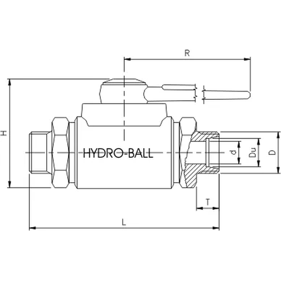 Ball valve with female NPT thread