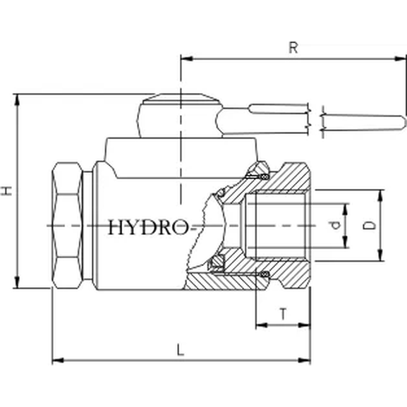 SS Ball valve with f. pipe thread (IR)
