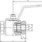 Stainless steel ball valve with f. NPT-thread (IN)