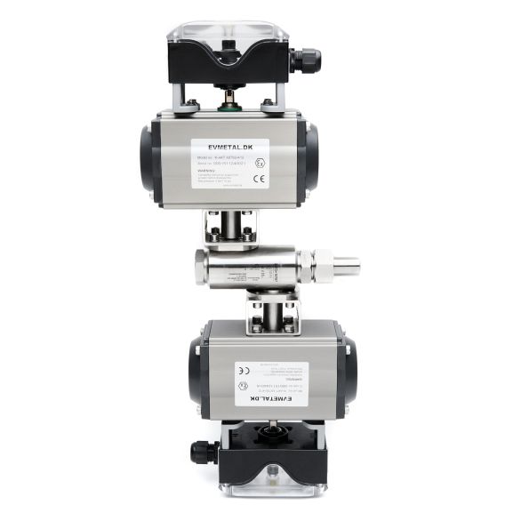 DOUBLE BALL VALVE WITH ACTUATOR AND SWITCHBOX